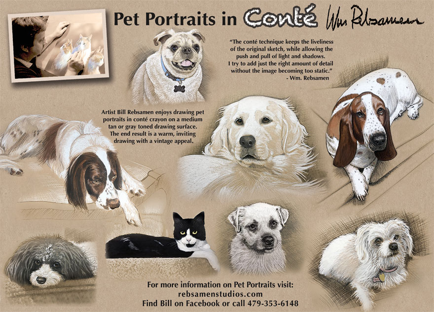 Bill Rebsamen Pet Portraits Art Studio